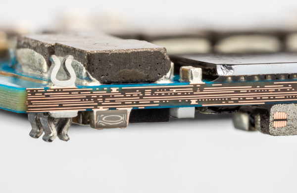 The 10-layer circuit board from a smartphone
