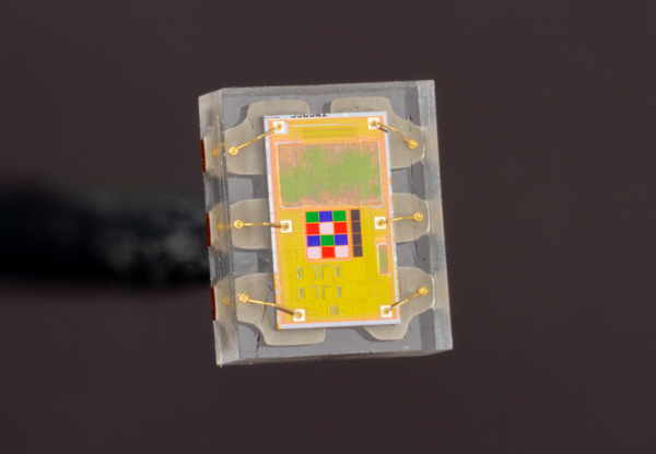 A color sensor IC in a leadless package (Outtake)
